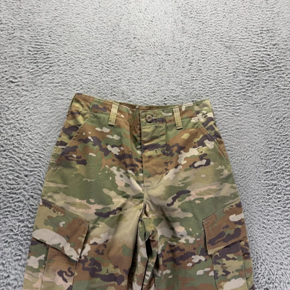 US Army Pant Unisex S(30x33) Green Camo Cotton Ripstop Cargo Straight Uniform